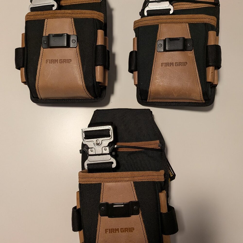 Firm Grip Tool Belt Pouch Kit – Utility Pouch & Hammer Loop – New (3 Available)